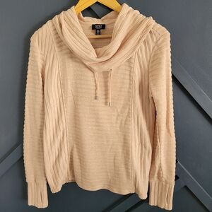 Cozy Cowl Neck Sweater - Cream